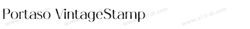 Portaso VintageStamp字体转换